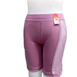 Celana Pendek Wanita Bahan Rayon Spandek Mix Renda Premium Melar Allsize Freesize untuk Keseharian