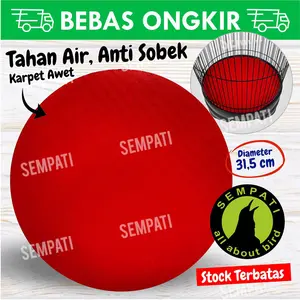 SEMPATI Karpet Lovebird Eco Alas Sangkar Kandang Burung Lovebird Love Bird Lb Karpet Sangkar Kapsul Bulat Alas Lantai Tebok Bawah