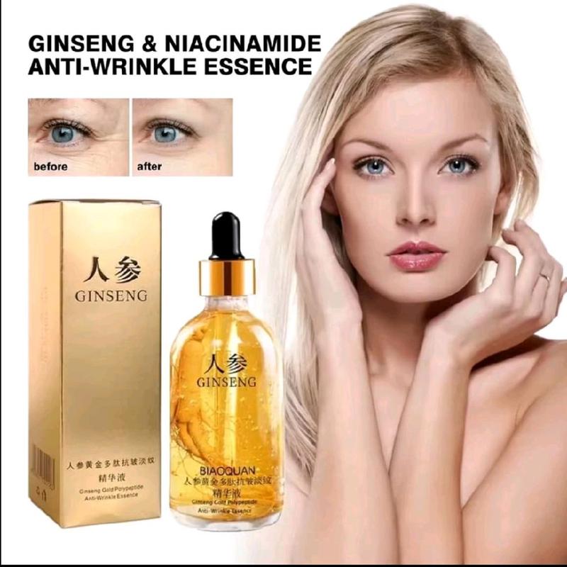 Serum Ginseng Untuk  Membantu Menghilang Kerutan Wajah Mengencangkan Memutihkan Memudarkan Essence Aging Bopeng Tetes Perawatan Mencerahkan 0