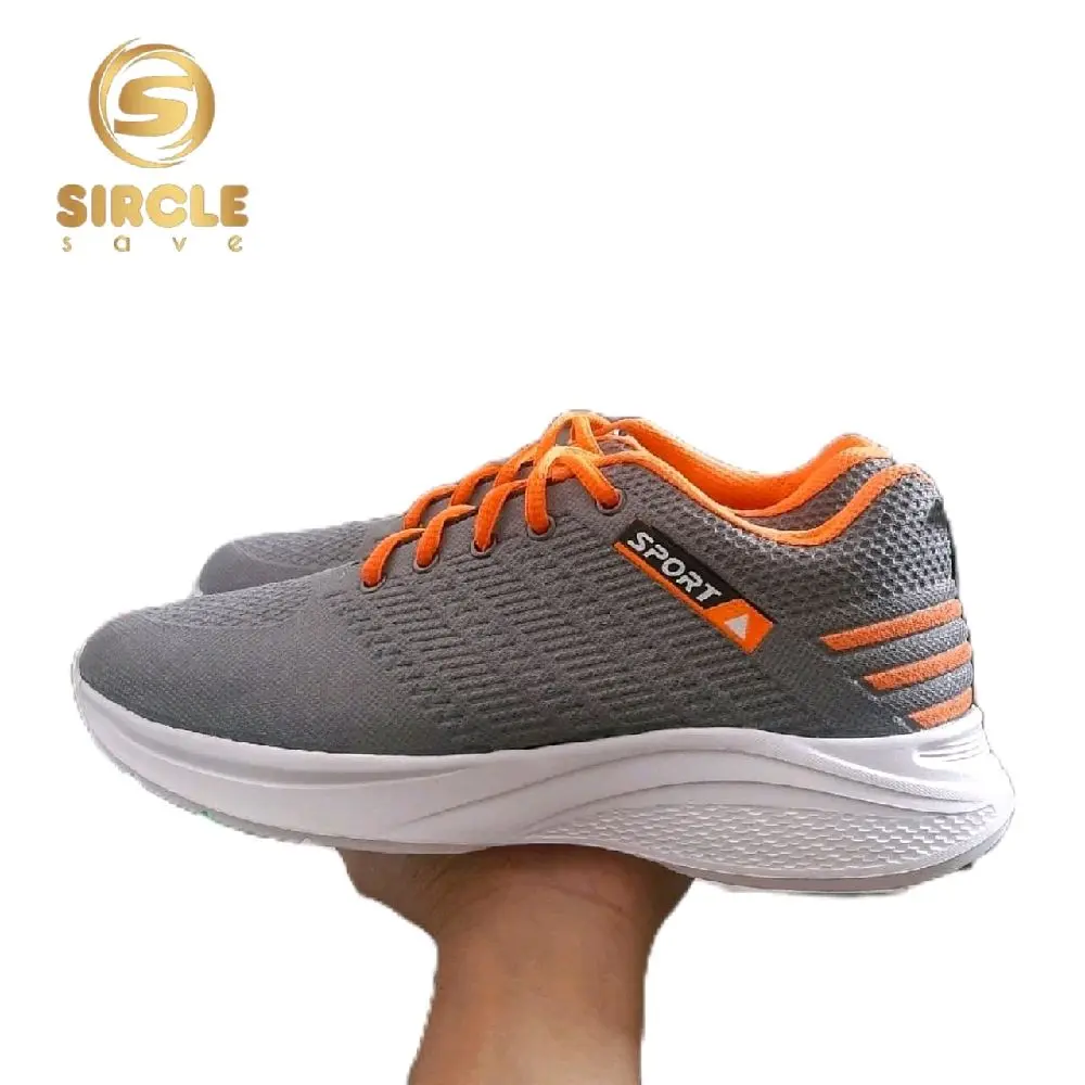 sepatu sneakers sport pria wanita olahraga ringan empuk nyaman  hak datar cassual hitam shoes running sneakers merah Casual Shoes Kerja
