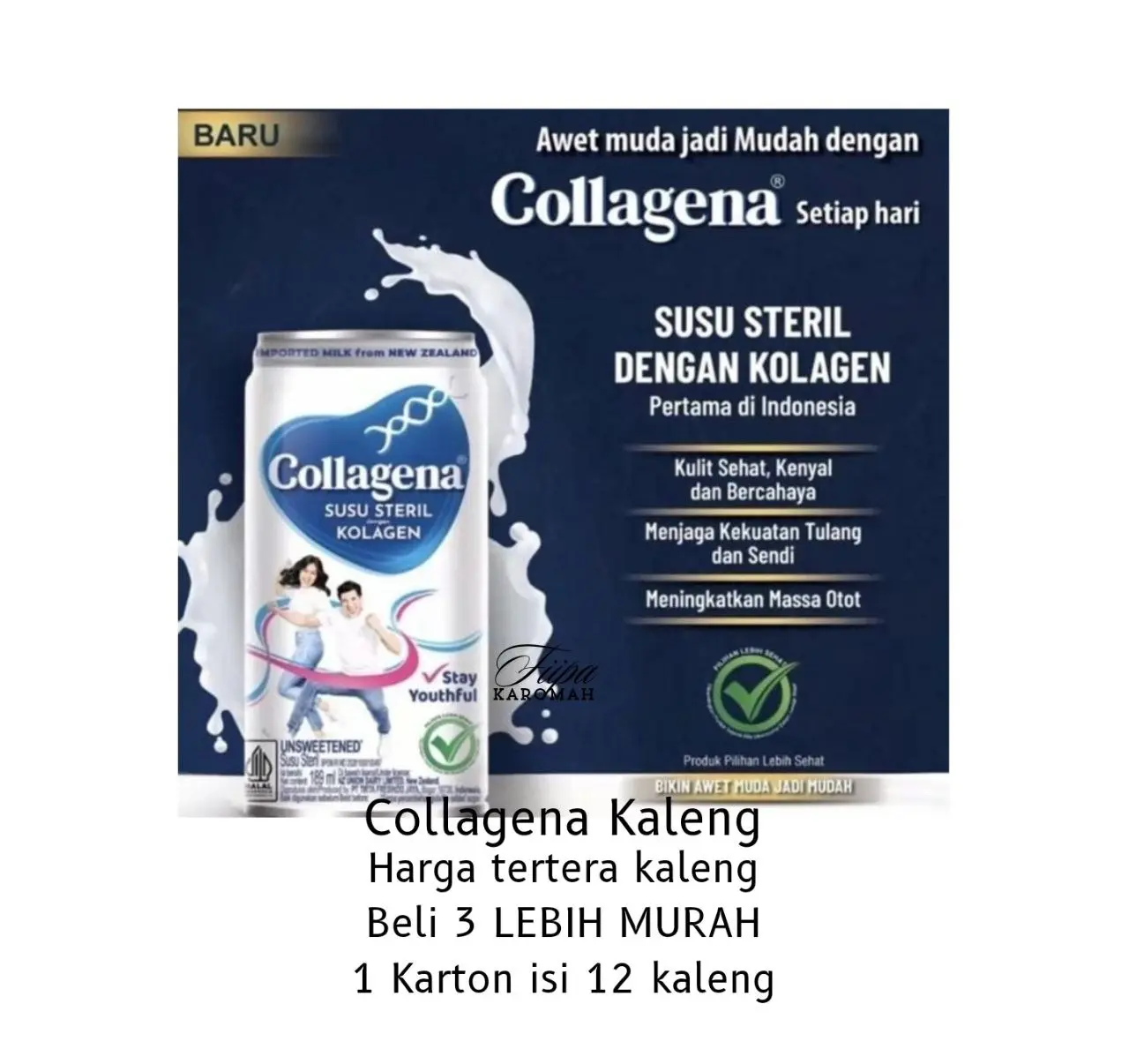 Collagena Susu Steril 189ml || Susu Steril || Colagen