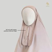 Gambar Maslaha Niqab | (ZHAFIRA SERIES) - Zhafira Long French Khimar | Long FK Instant Umroh Shamira Stretch | Free Cadar Tali - Hitam dari Maslahaniqab Kab. Bandung 5 Tokopedia