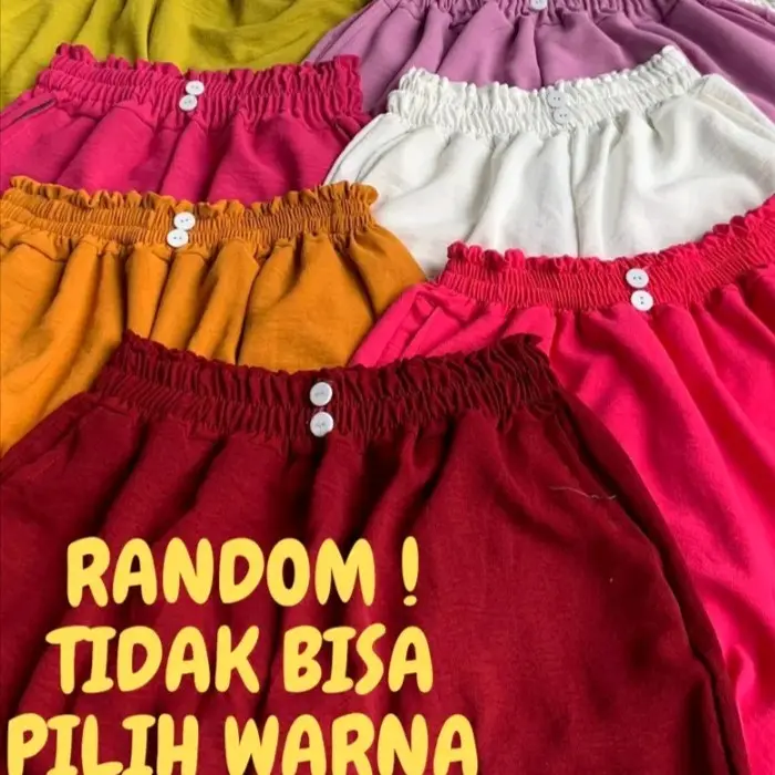 Celana Kulot Crinkle Airflow Premium Panjang Wanita Terbaru Kancing 3