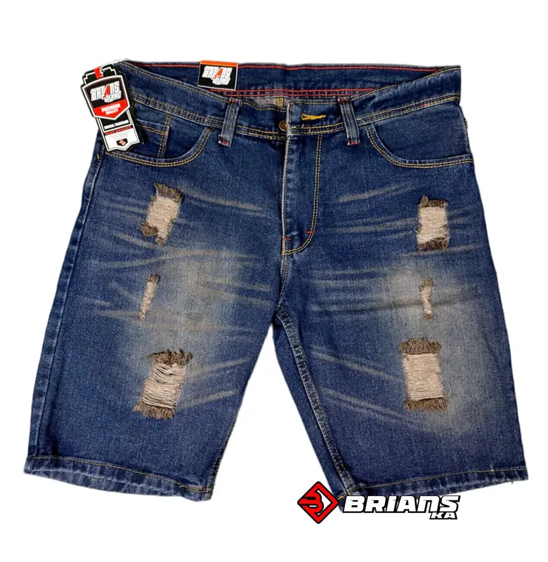 Celana Sobek Pendek Pria 27-38 / Celana Pendek Pria / Celana Sobek / Celana Jeans Pria / Celana Ripped Panjang 50 cm Tebal Nyaman 0