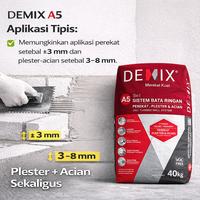 Gambar DEMIX A5 3 IN 1 SISTEM BATA RINGAN PEREKAT BATA RINGAN PLESTER ACIAN DINDING TEMBOK 40 KG dari Tirta Bangunan Kota Depok 5 Tokopedia