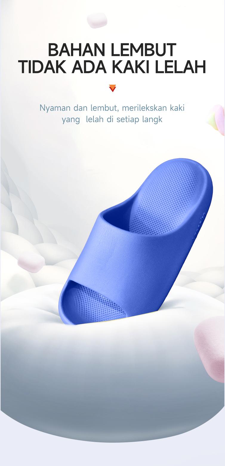 agespire Slippers Flow Sandal Anti-selipNyaman Anti Bau Bagian Bawah LembutDalam Sendal Diluar Ruangan Pria & WanitaPasangan Rumah Serbaguna BeranekaWarna Kualitas Musim Panas Gaya PanasShoes Size 35-45 Unisex