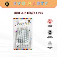 Gambar Evo Lilin Ulang Tahun Ulir Silver 6 Pcs - Metallic Party Candles (LHB-509) dari EVO Official Store Kota Administrasi Jakarta Utara 1 Tokopedia