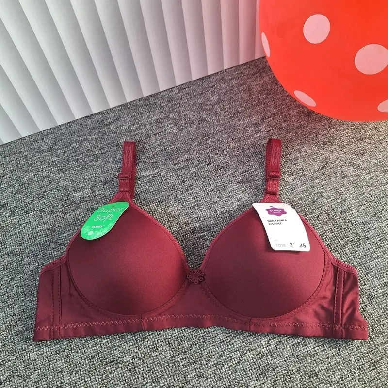 Bra Sorex 17238 BH Polos Tanpa Kawat Cup A-B Super Soft Busa Tipis Nyaman Mulus