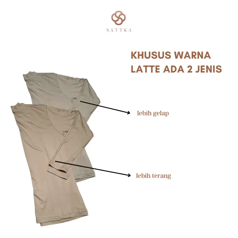 Inner / Manset Tangan Panjang / Long Sleeve Inner Hijab Premium by Sattka Bahan Adem Lentur Stretch 5