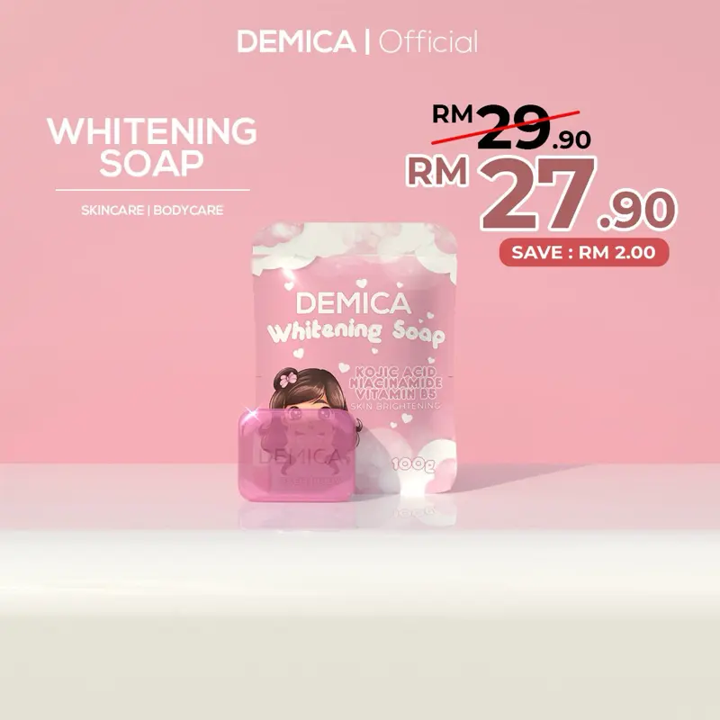 DEMICA WHITENING SOAP FACE & BODY