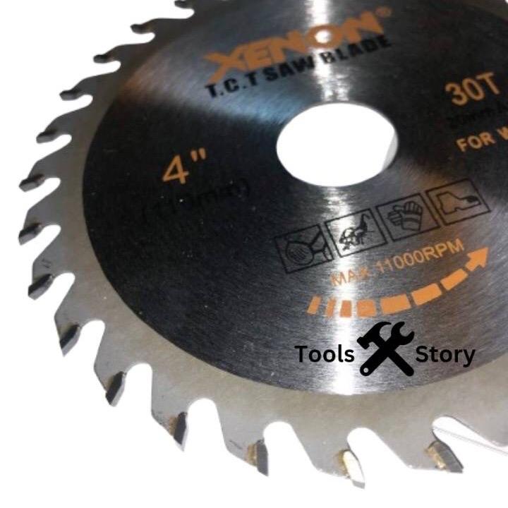 ￼XENON Mata Circular Saw Gerinda Potong Kayu 4" Inchi x 30T 1