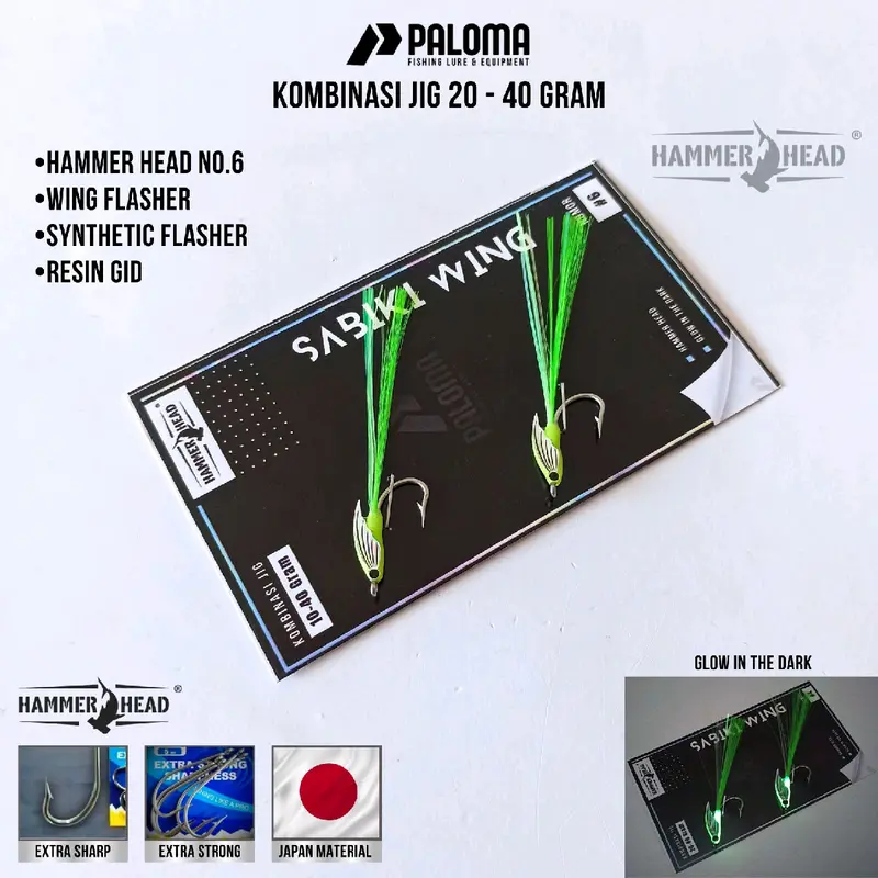 Sabiki Resin Wing Isi 2 Kail Nomor 6 Umpan kotrekan 1