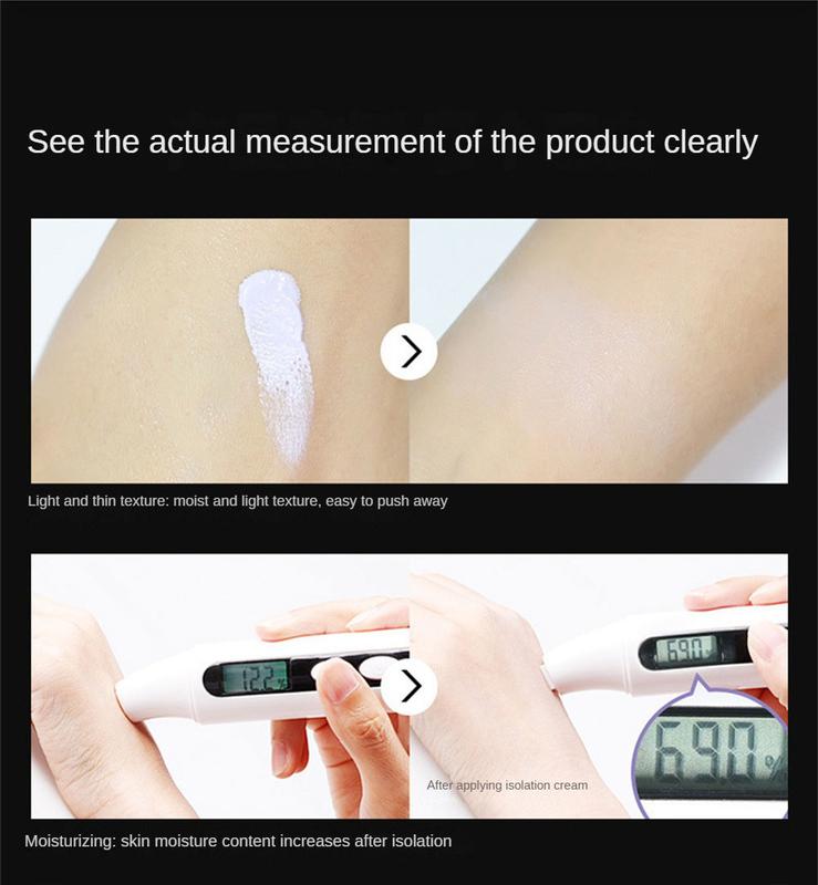 Product Introduction of （Free Gift&NEW）Face Makeup Primer Cream Brighten Contour Color Isolation Waterproof Makeup Foundation Natural Makeup Base Cream 10g + Powder 25