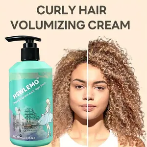 Gel Rambut Keriting Elastis cream rambut keriting Perawatan Rambut Keriting curl cream Elastin Pemeliharaan Curl Cream Rambut Curly Tahan Lama Tidak lengket shampoo  low  porosity serum  rambut  rusak  dan  kering