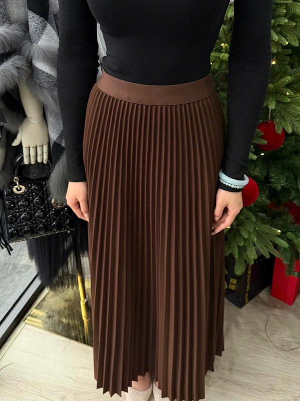 5802- Chân Váy Xếp Ly Dạ Dài 94cm – Hàng Nội Địa Trung Cao Cấp