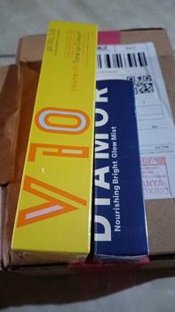Product Review of MORLAB - PAKET COMBO BRIGHT ( 1 PCS MORLAB V10 VITMANIN TONE UP CREAM + 1 PCS NOURISHING BRIGHT GLOW MIST ) BPOM from r**a 0