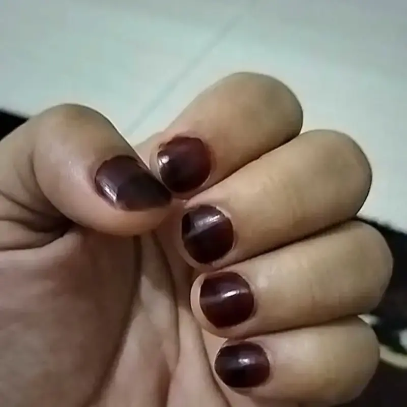 RAHMA HENNA ISI 6 MAROON SULTAN DARK BERKILAU HALAL Kuku Nail 5