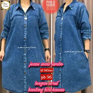 Tunik jeans super jumbo LD 140 Casual