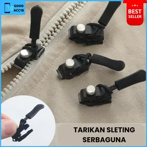 Penarik sleting serbaguna tarikan resleting pakaian tas jaket pengganti Zipper Universal