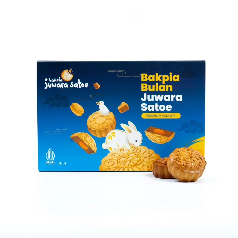 [ 2 BOX ] PAKET BAKPIA BULAN MIX (KACANG HIJAU, KUMBU HITAM) - BAKPIA JUWARA SATOE 1