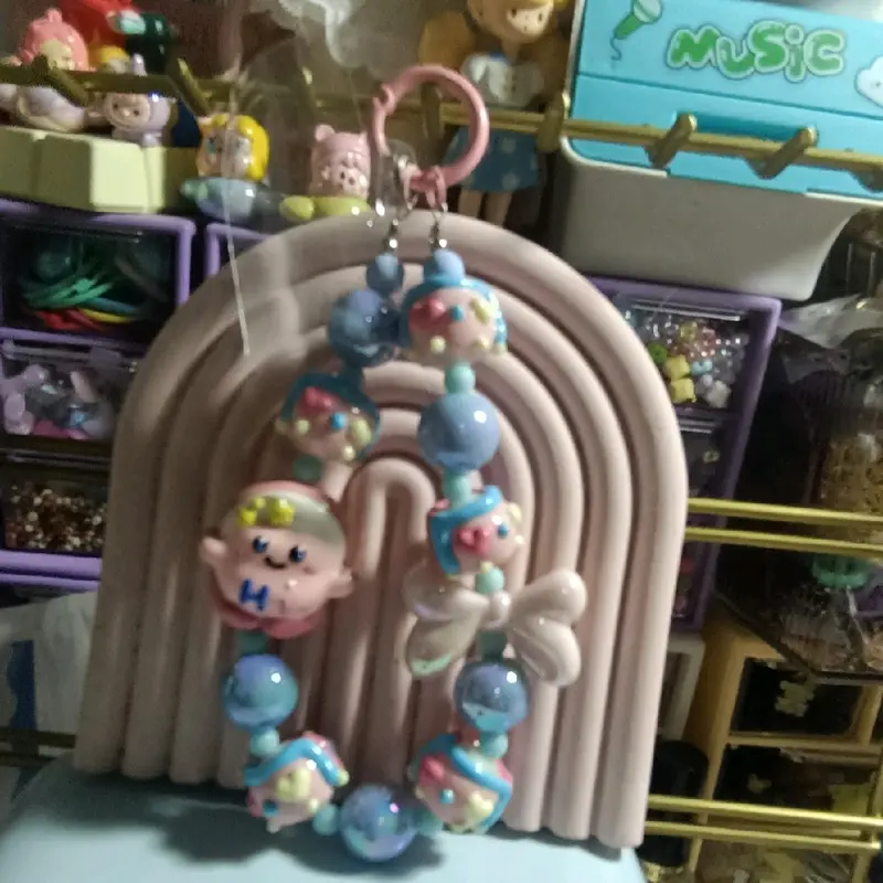 strap Hp Kirby pink blue cute manik serok 1