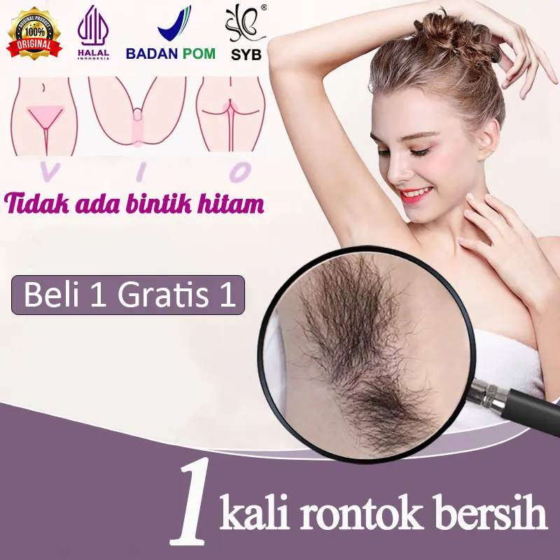 [PROMO SPESIAL] SYB COSMETIC Depilatory HairRemoval [Pembersih Bulu]-membersihkan dan membuka porikulit *Bulu Tumbuh Tidak Kasar* Wax Perontok Ketiak Waxing