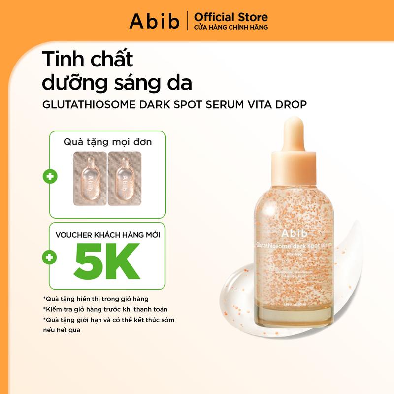   Abib x Cha Eun-woo  Tinh chất dưỡng sáng da mờ thâm Abib Glutathiosome dark spot serum Vita drop 50ml 