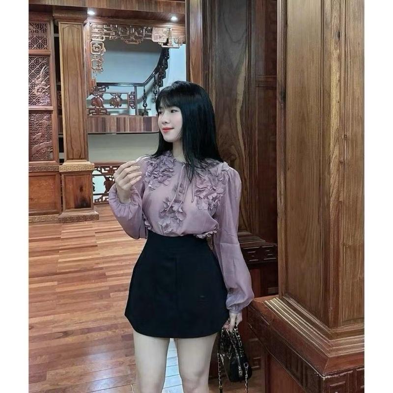 NTH BIGSIZE- 55-95kg CHÂN VÁY CHỮ A CẠP CAO VIỀN CHỈ - Chân váy ngắn chất trượt mềm cạp bản to 2 lớp có lót BIGSIZE