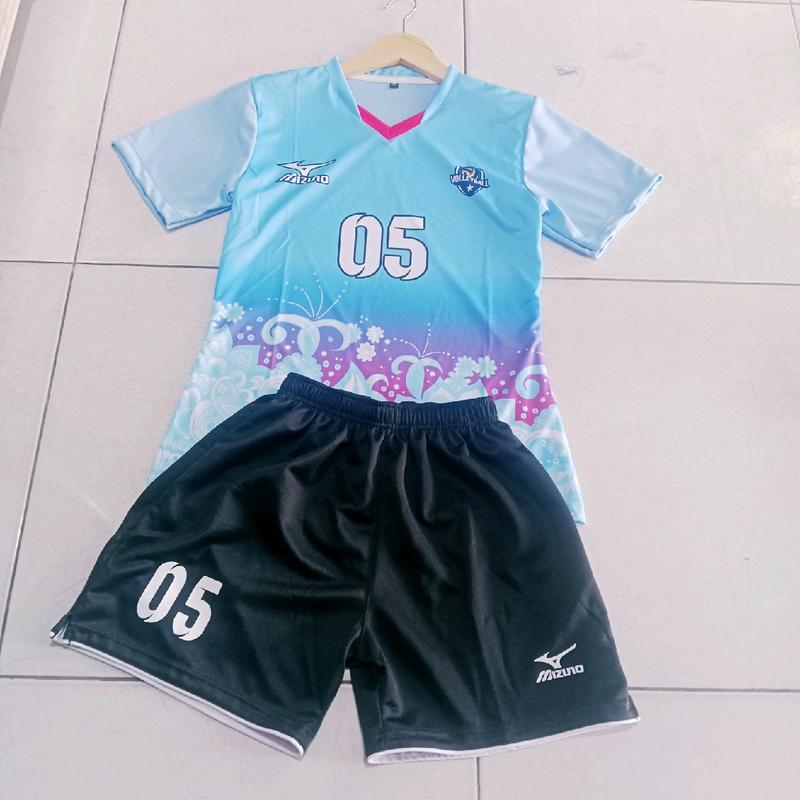 setelan jersey volly wanita batik terbaru 2025 printing Olahraga Olahraga 6