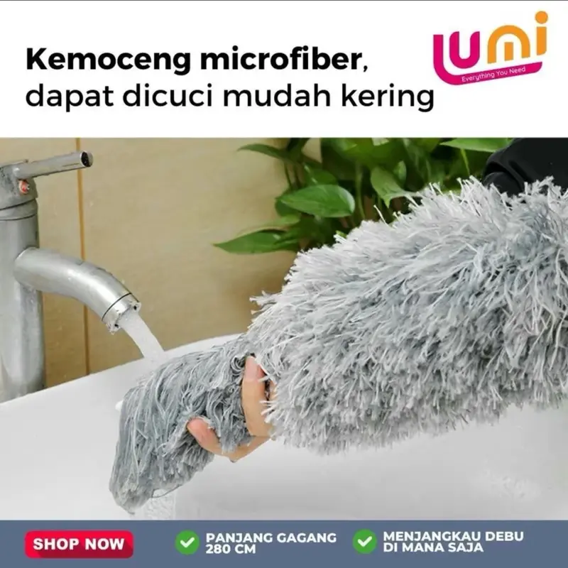 [Kemoceng Teleskopik] Panjang Hingga 2.8M - Praktis & Fleksibel, Ukuran Bisa Disesuaikan untuk Menjangkau Area Yg Sulit Bahan Microfiber || BISA COD 3