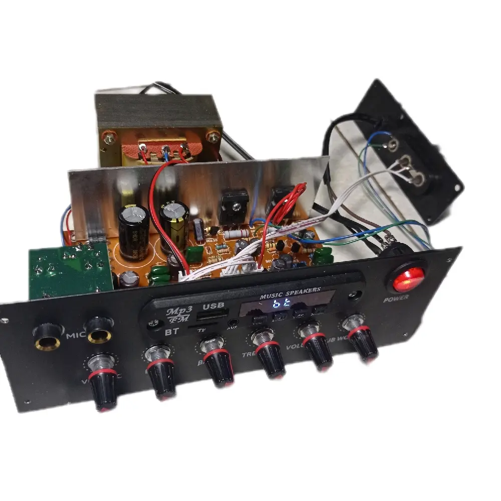 modul rangkaian speaker aktif mono echo subwoofer plus mp3 bluetooth dan trafo