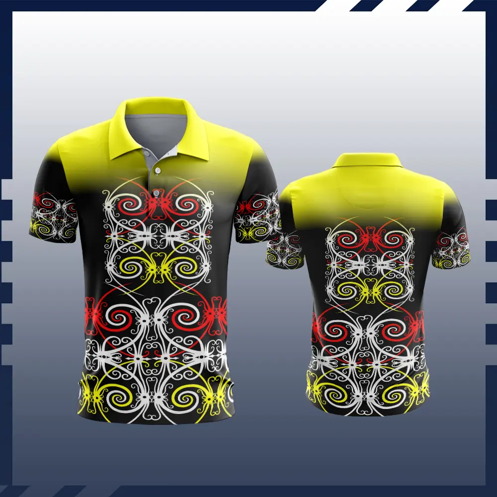 Jual Kaos Wangki BATIK DAYAK Terbaru Desain Fullprint Keren