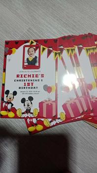 Product Review of 50 pcs Personalized Birthday Invitation | Christening Invitation | Glossy Photopaper from i**🔥 0
