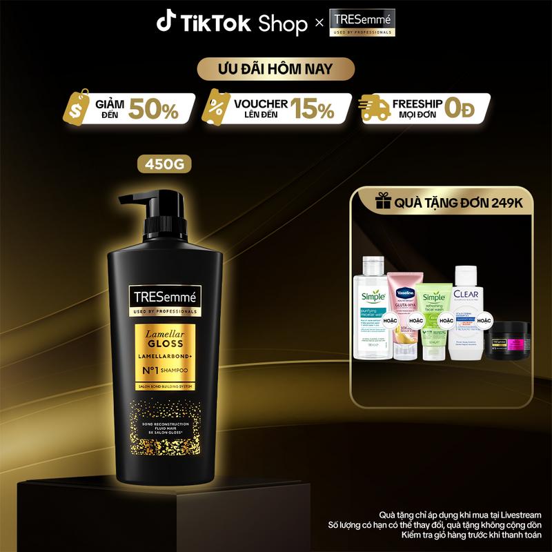 Serum TRESemmé Lamellar Gloss LamellarBond+ Phủ Bóng 8X Chuẩn Salon 100ml