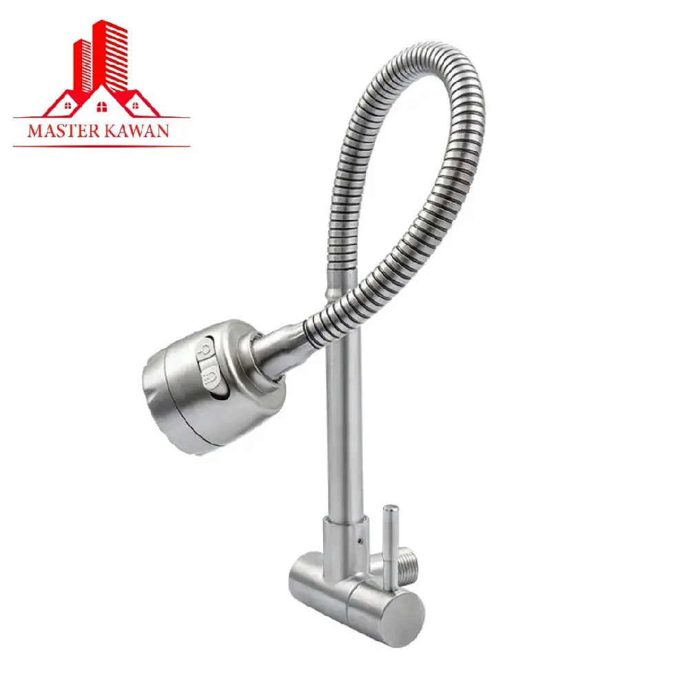 Kran Kitchen Sink Fleksibel Tembok Stainless SUS 304 / Kran Sink Flexible Dinding
