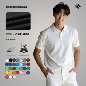 KPM Apparel PART 1  Polo Shirt CVC Pique Size Reguler Dewasa Polos Unisex kaos kerah Formal Pria Lengan Pendek
