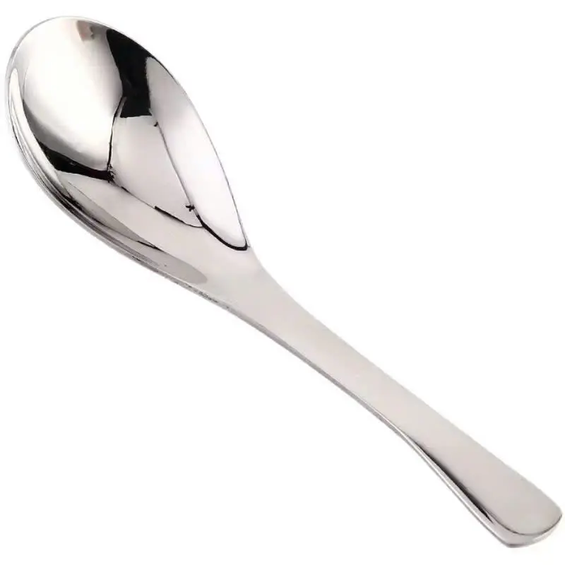 Set 5 Thìa muỗng inox kiểu dáng tròn, lòng sâu làm muỗng canh, muỗng ăn soup 4