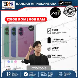 [Exclusive Robi Bois] [TAM] Apple iPhone 16 128GB NEW GARANSI TAM