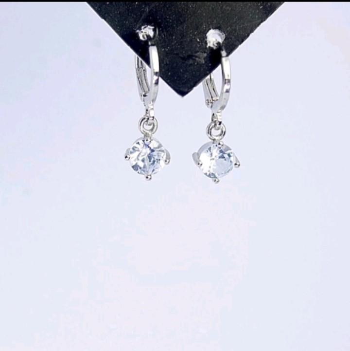 ANTING JEPIT GANDUL MATA SATU ANTING TITANIUM WANITA DEWASA ANTI KARAT DAN TIDAK LUNTUR Gold