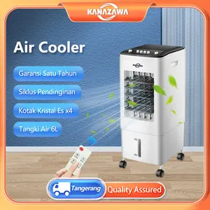 KANAZAWA Air Cooler with 6L Water Tank and Three-Speed Regulation for Home Use Cooling Fans
