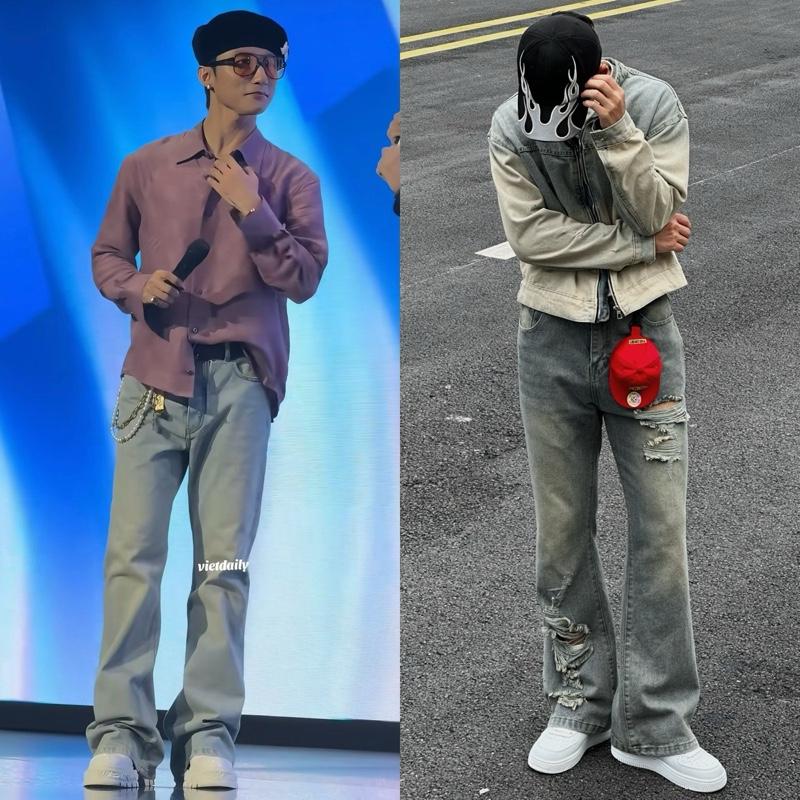 Quần JEANS LOE DOUYING Nam Nữ - Jeans Loe Vải Denim Unisex Menswear pant [164]