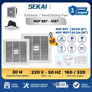 SEKAI Exhaust Fan MVF-897 / MVF-1097 Kipas Angin Hexos Plafon Dak MVF897 MVF1097