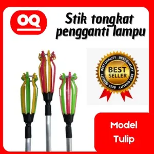( SATU SET ) Tongkat + kepala  pengganti lampu model Tulip 1.75 METER