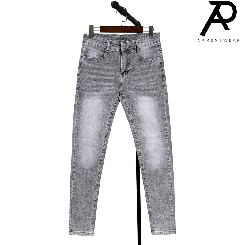 Quần jean nam xám trắng form skinny QJN888 Menswear Pants