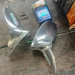 KIPAS PERAHU KETINTING TIPE 16 BALAPAN,MODEL THAILAND,ASLI PRODUCT JARNI,AS 3/4 IN,DAUN RUNCING & BUNDAR,ALUMINIUM