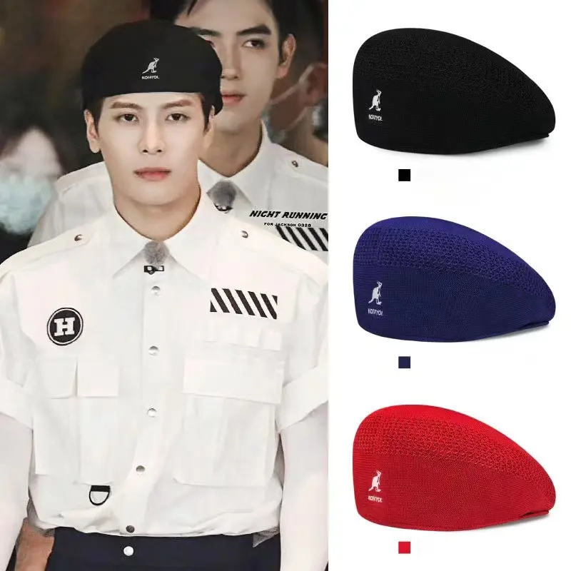 Mũ Nồi Kangaroo, Màu Đen, Phong Cách Cổ Điển Dành Cho Nam Và Nữ, KANGOL