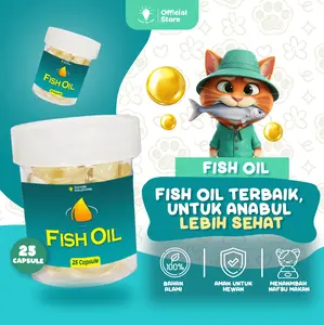 Clever Solutions Fish Oil Kapsul Minyak Ikan untuk Kucing