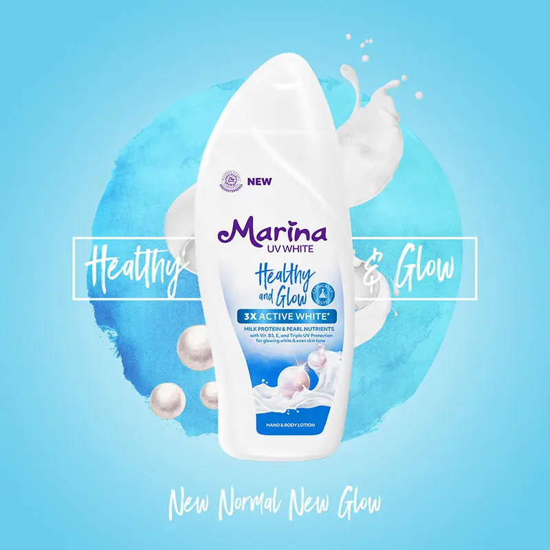 MARINA WHITE UV HEALTH & GLOW BODY LOTION ( 92ML )