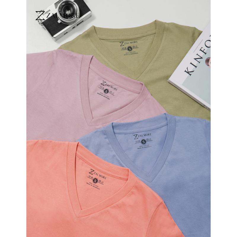 Zalmore Pastel Series Woman T-Shirt Premium Cotton - Kaos Wanita 1