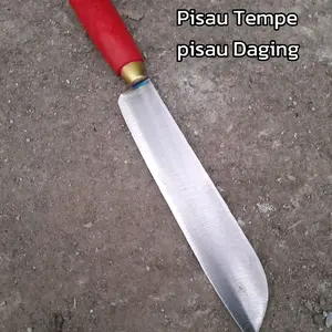 Pisau Dapur Baja Asli untuk Iris Tempe & Daging - Nyaman di Genggam & Enak Dipakai - Kitchenware Super Tajam